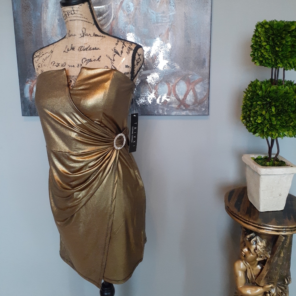 Trixxi gold dress